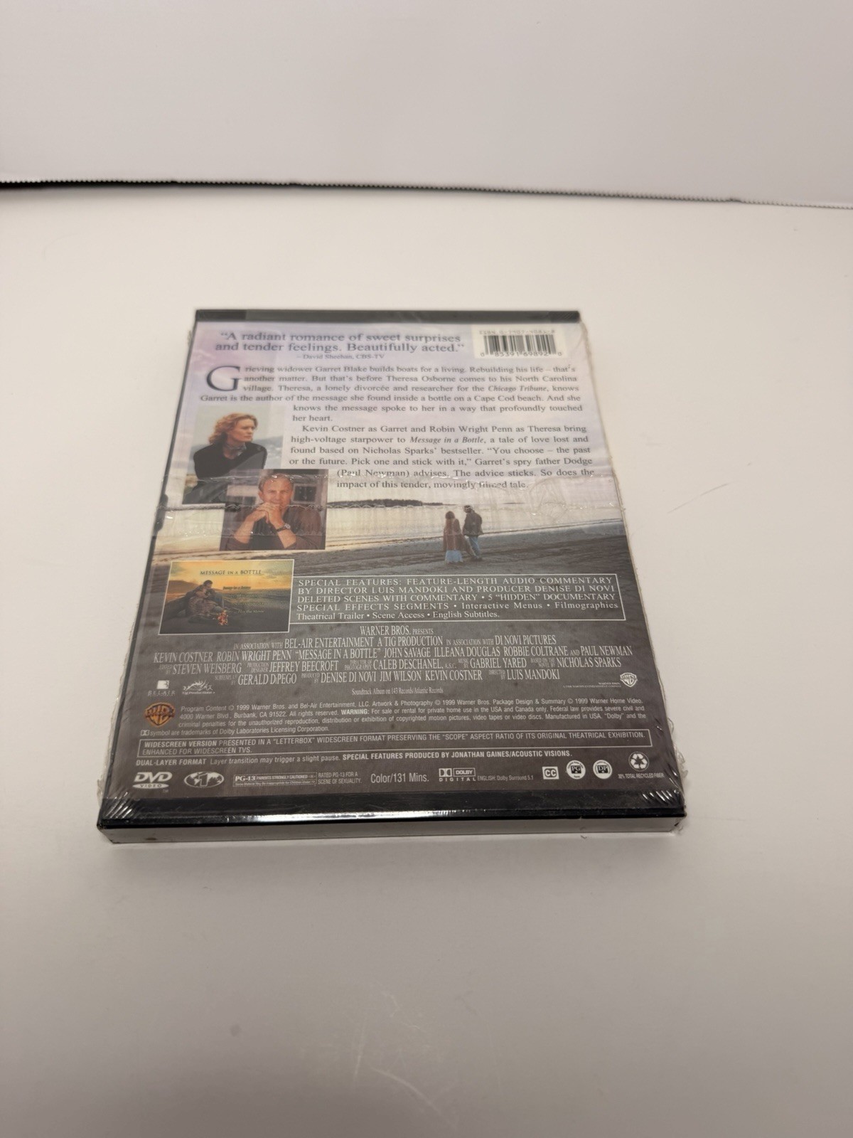 Message in a Bottle (DVD, 1999) New Sealed