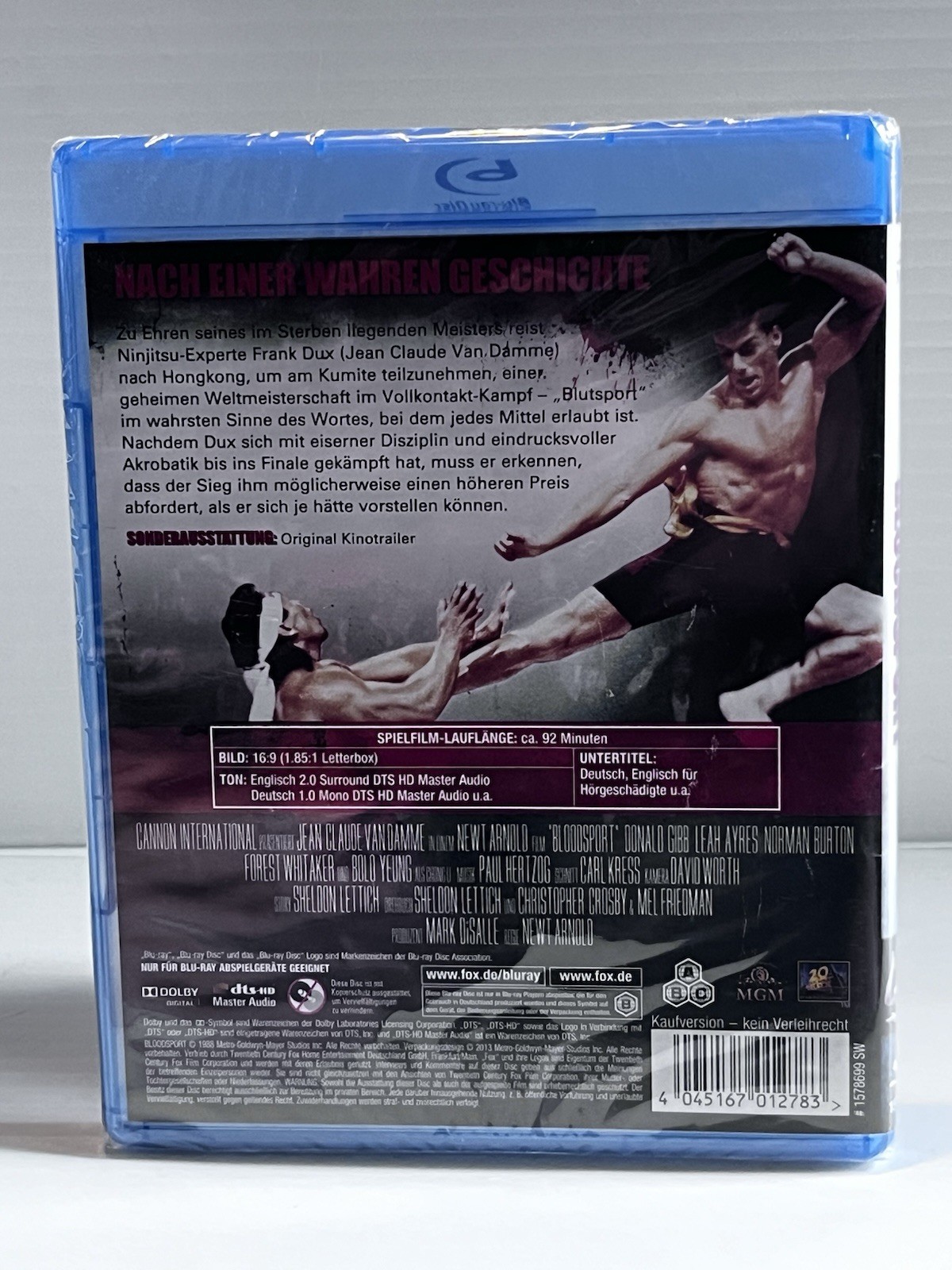 Bloodsport [German Imp] Blu-ray Jean-Claude Van Damme JCVD Bolo Yeung NEW SEALED
