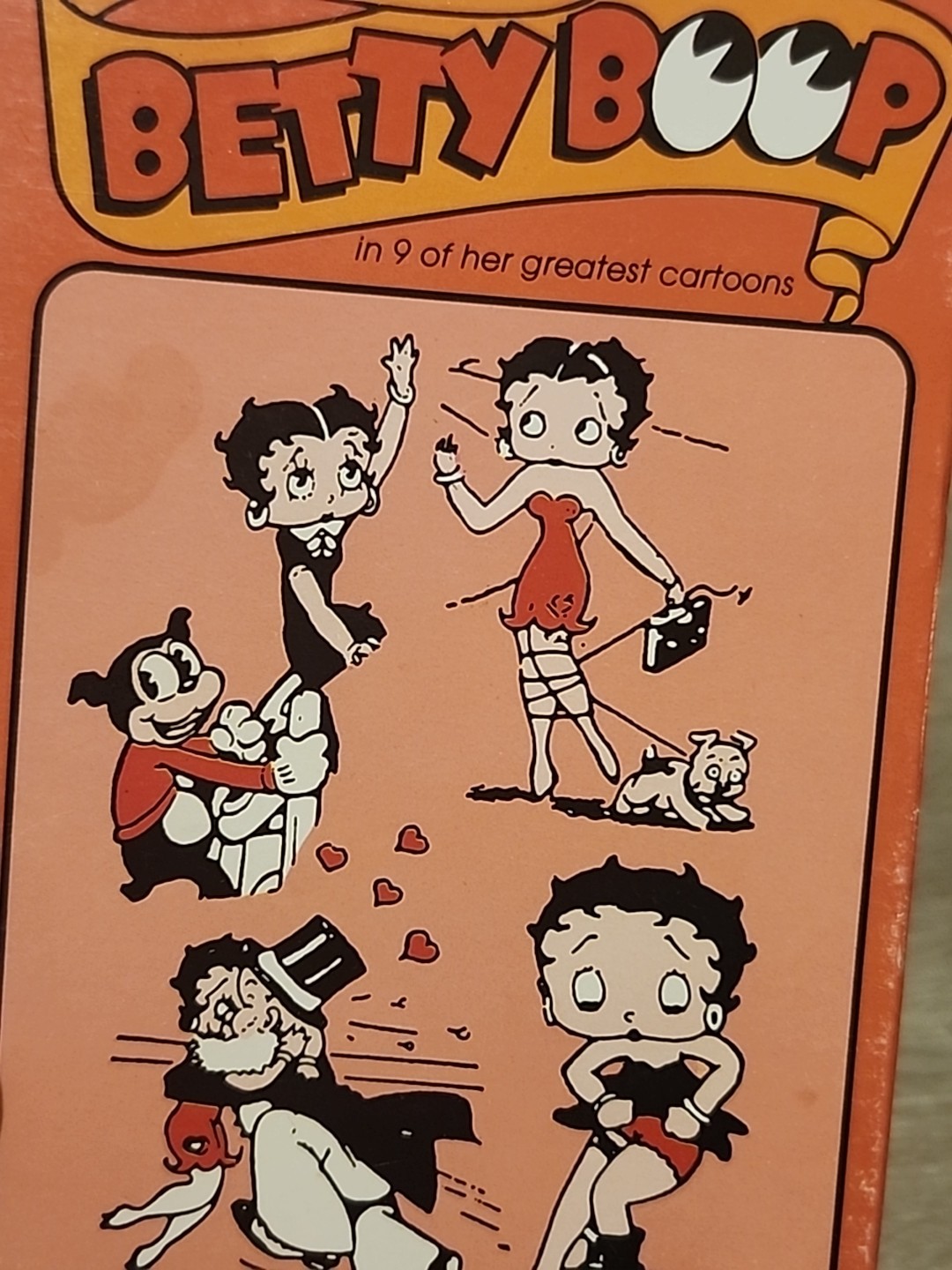 Betty Boop VHS 1985 Good Times Home W. Box Good 60 Mins B&W 9 Episodes VGT-5100