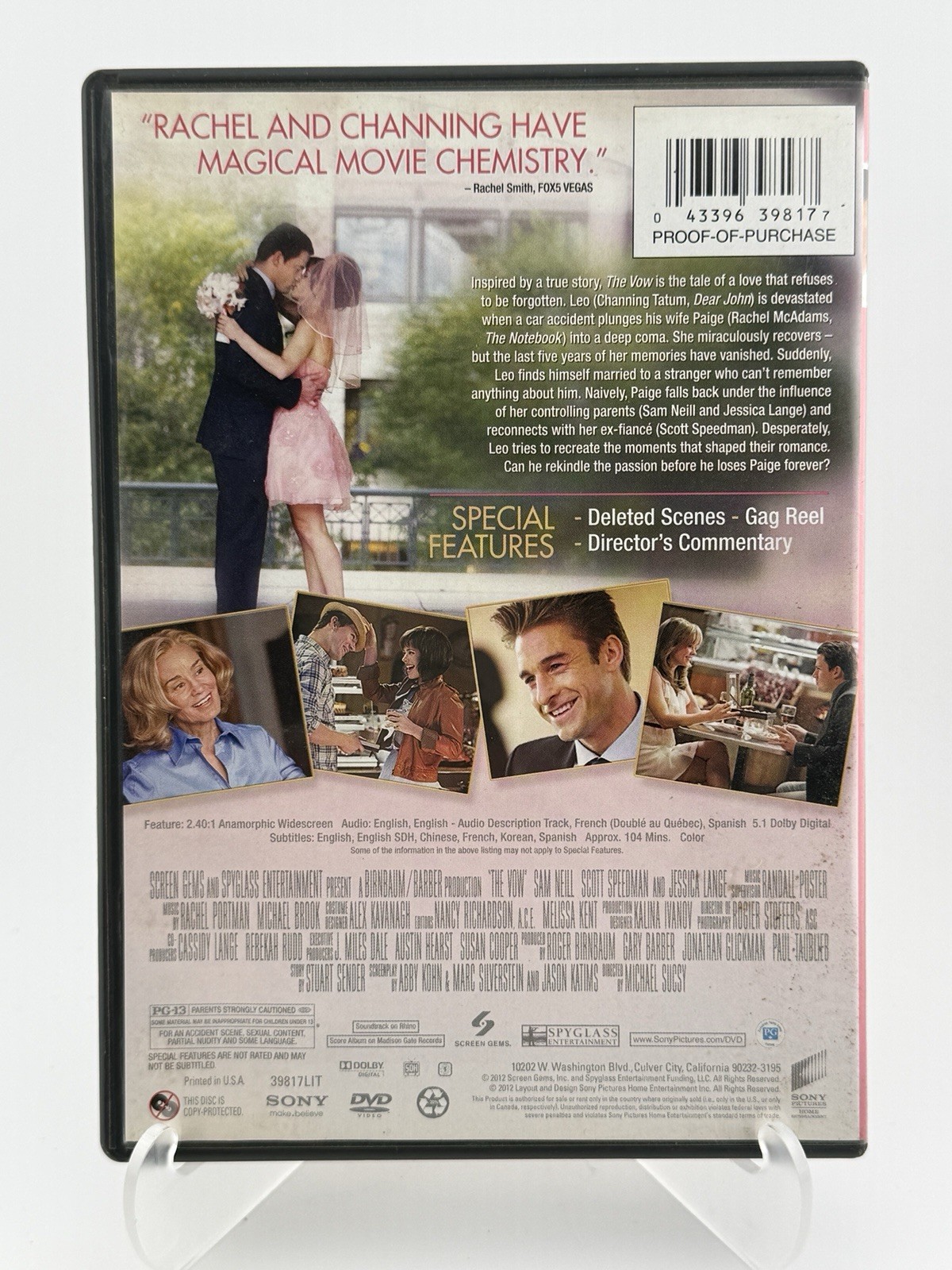 The Vow (DVD, 2012) – Rachel McAdams – Channing Tatum – Dark Romance