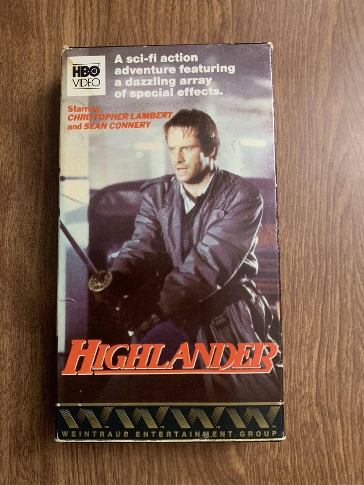Highlander (VHS, 1986) Christopher Lambert, Sean Connery