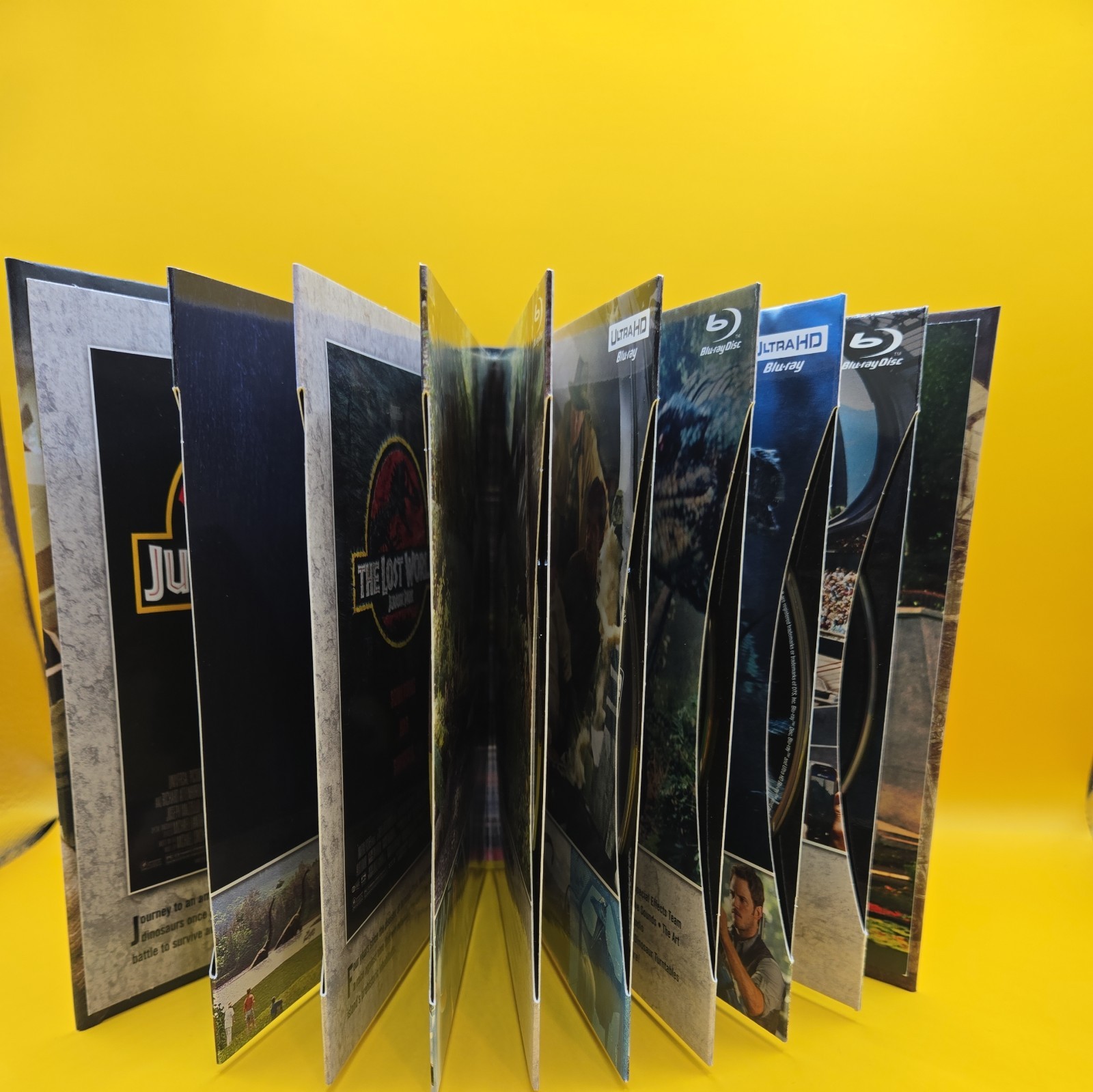 Jurassic Park 25th Anniversary Collection & Fallen Kingdom with slipcovers