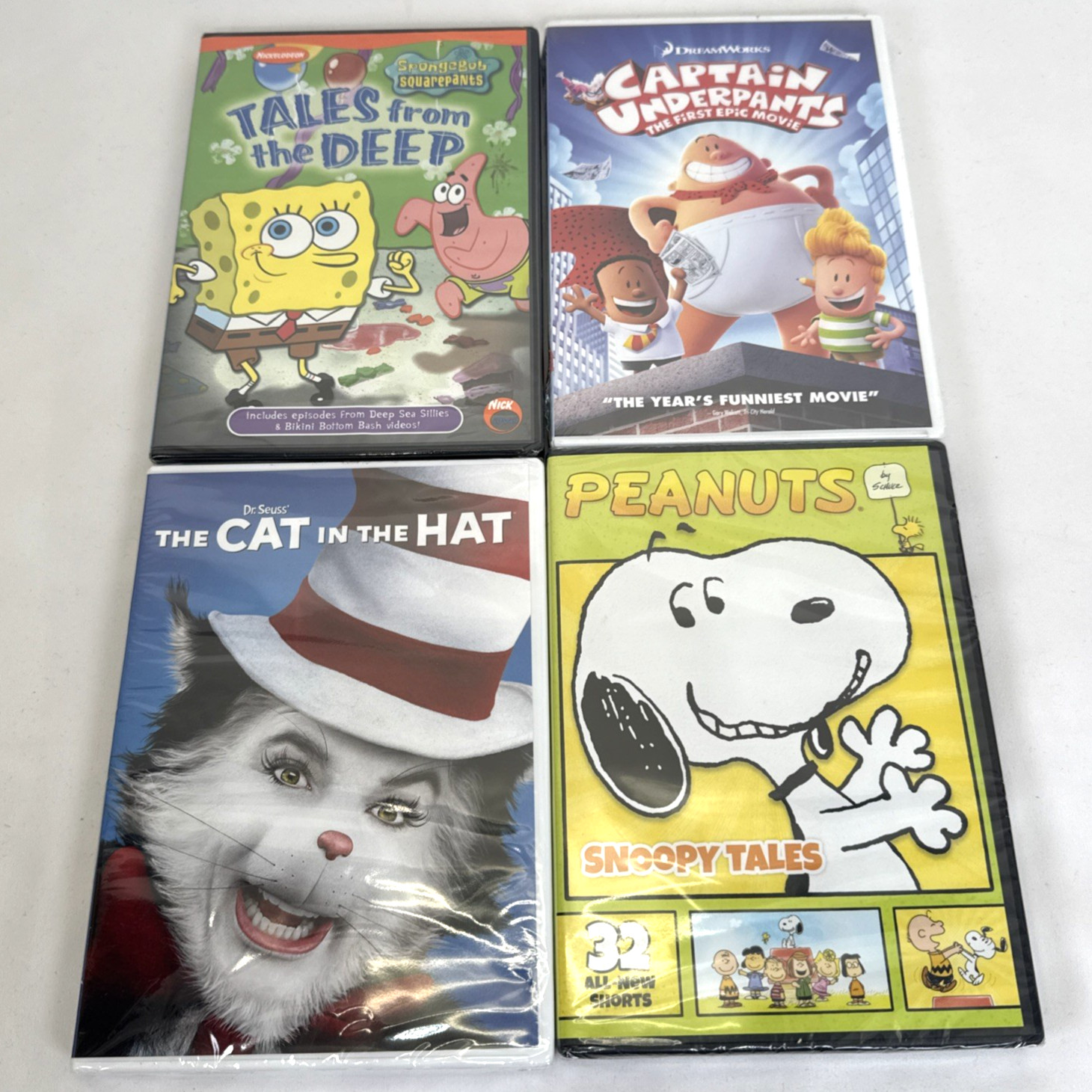 Lot of 16 New Sealed Kids Family DVDs Disney SpongeBob Jumanji Christmas
