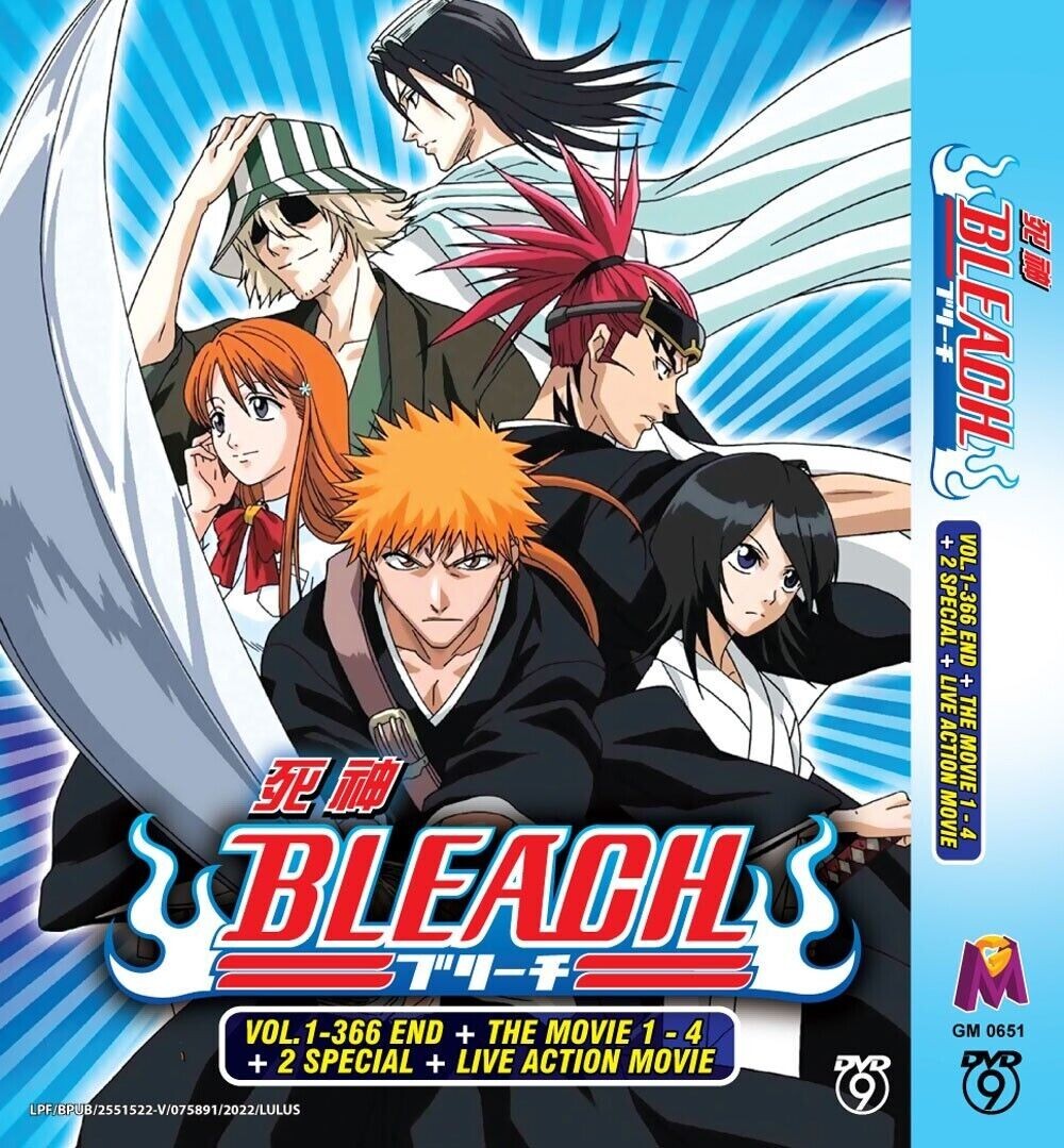 ENGLISH DUBBED BLEACH TV Collection set (Vol. 1-366End+Movie+Special+Live) + DHL