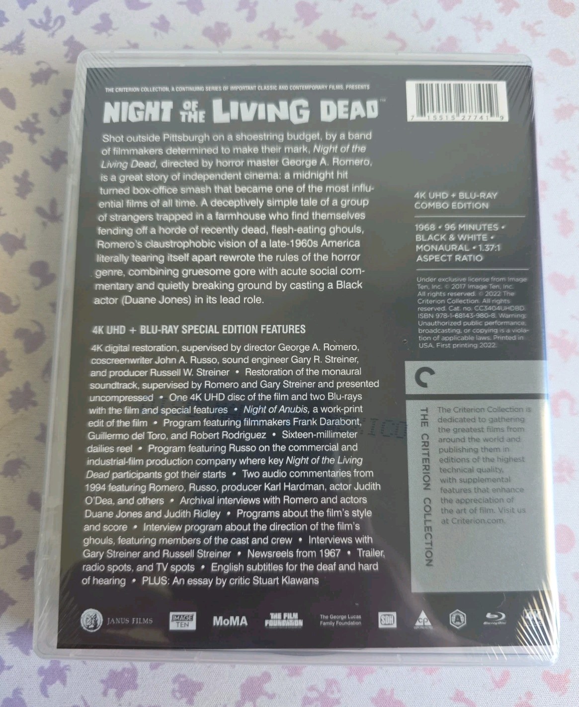 Night of the Living Dead (Criterion Collection) (4K Ultra HD + Blu-ray, 1968)