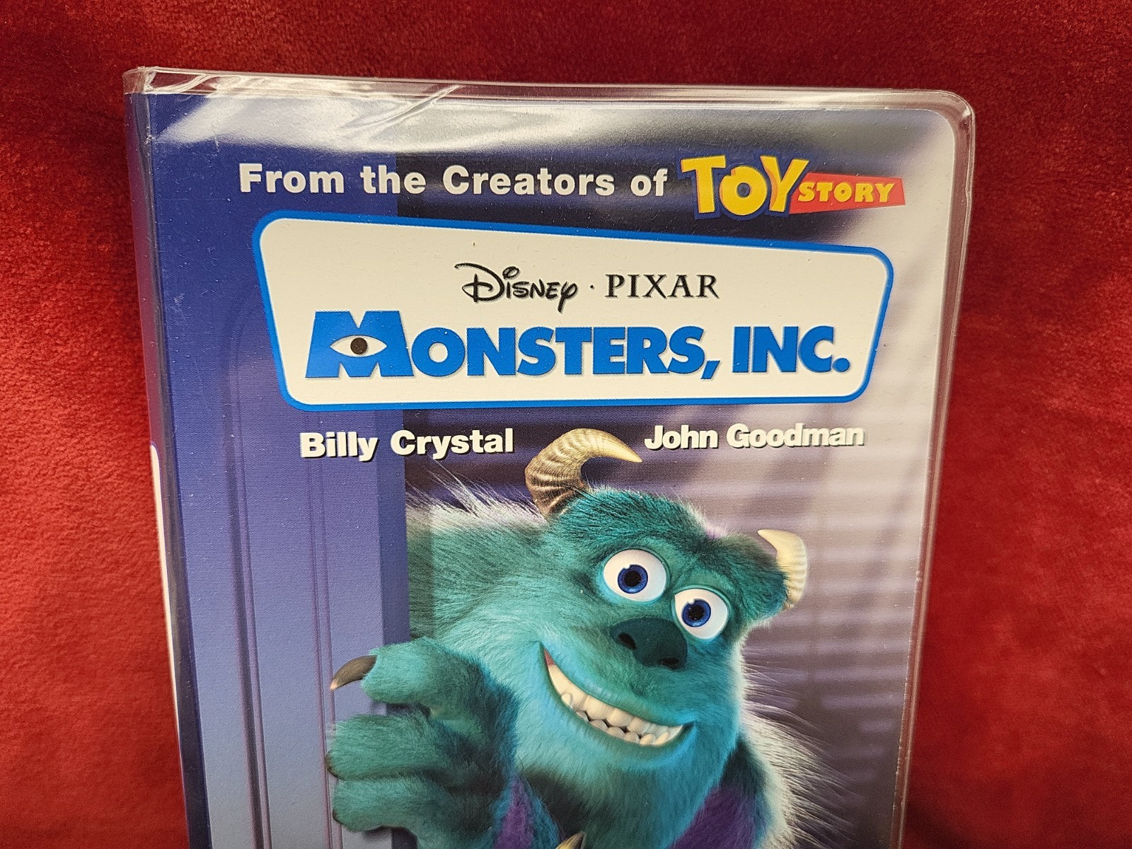 Monsters, Inc. (VHS, 2002) Clear Clam Shell Blue Tape