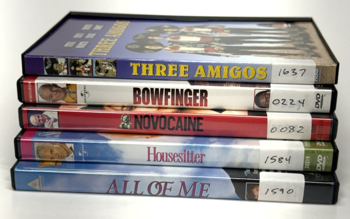 LOT of 5 DVD’s = Steve Martin Movies – See Pictures & Description for Titles