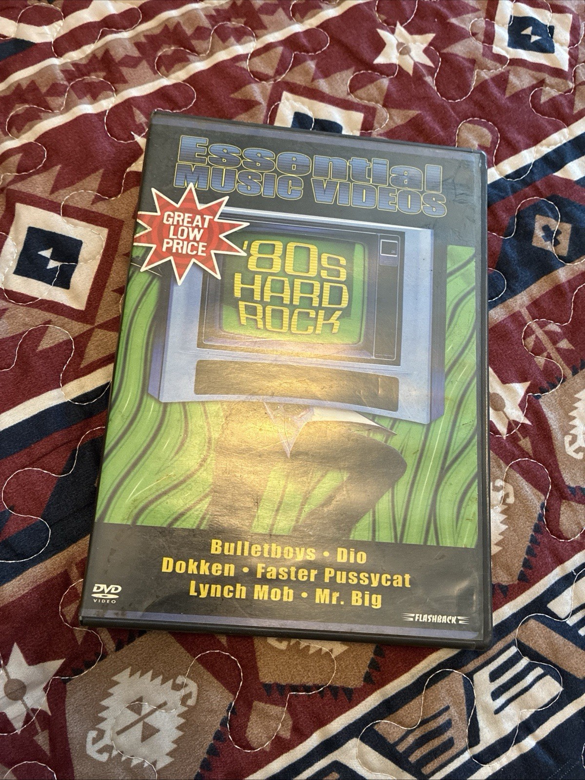 Flashback Records Essential Music Videos ’80s Hard Rock (DVD, 2003, 26 min)
