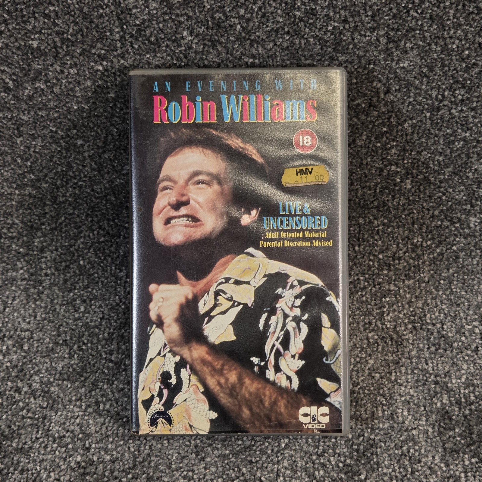 An Evening With Robin Williams VHS Vintage 1984 Live Uncensored CIC Video Rare