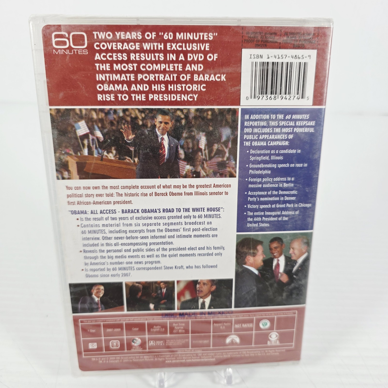 60 Minutes Presents Obama: All Access The Road to the White House (2009) DVD NEW