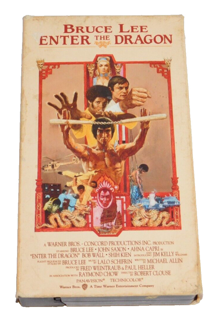 Bruce Lee Enter The Dragon (VHS, 1993) Robert Clouse Martial Arts Action Movie