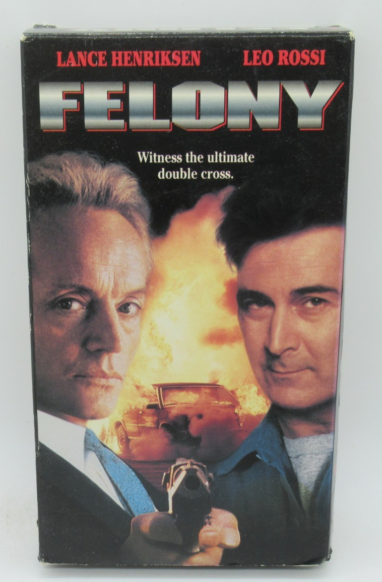 FELONY VHS VIDEO MOVIE, LANCE HENRIKSEN, LEO ROSSI, JEFFREY COMBS, ASHLEY L.
