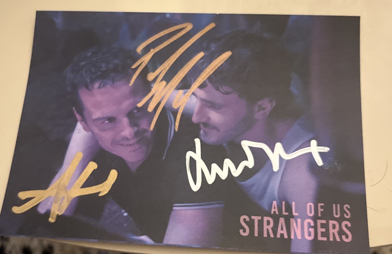 All Of Us Strangers Signed Postcard Paul Mescal Andrew Scott Andrew Haigh