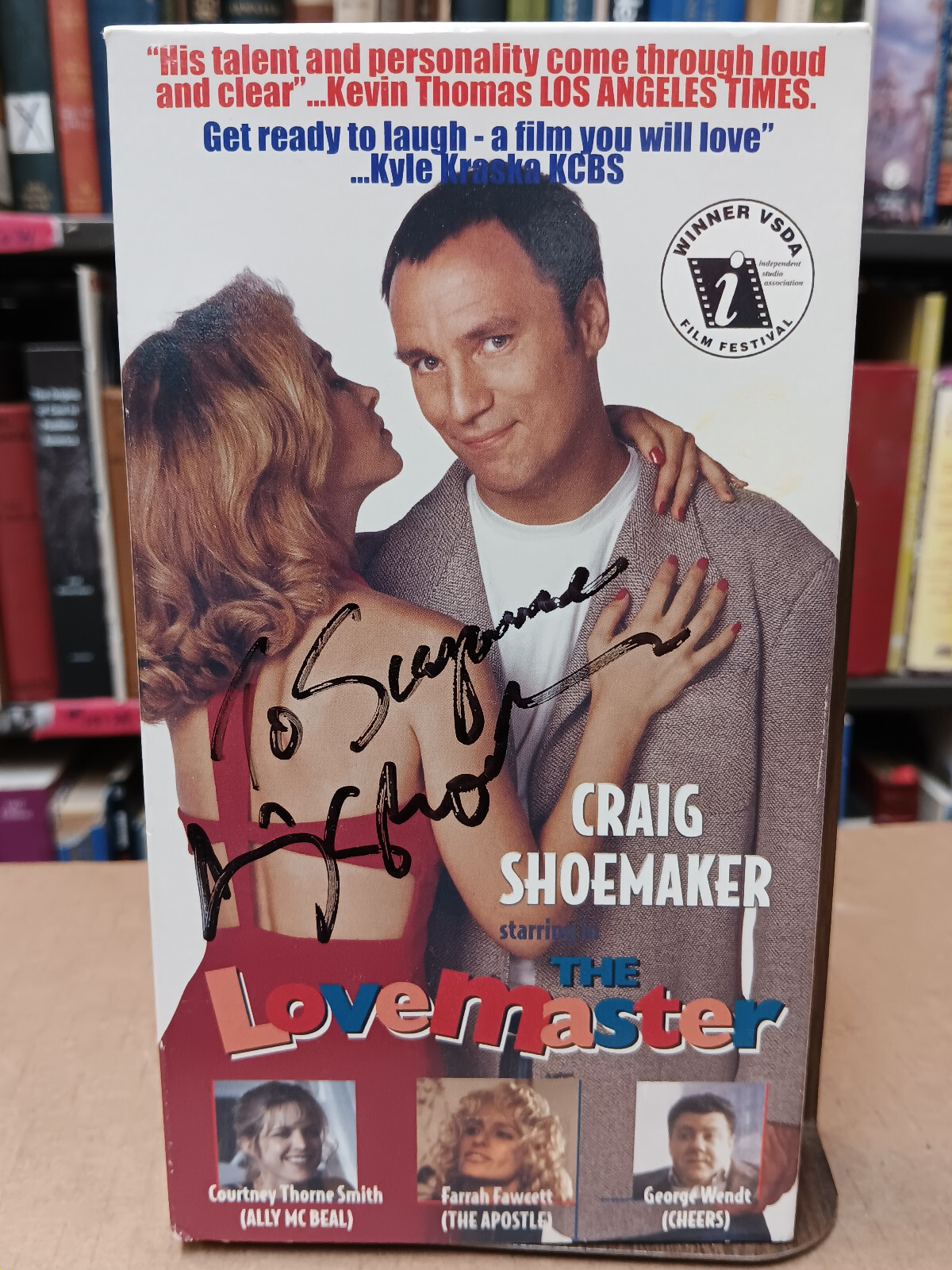 The Lovemaster Craig Shoemaker Farrah Fawcett VHS Autographed by Craig Shoemaker