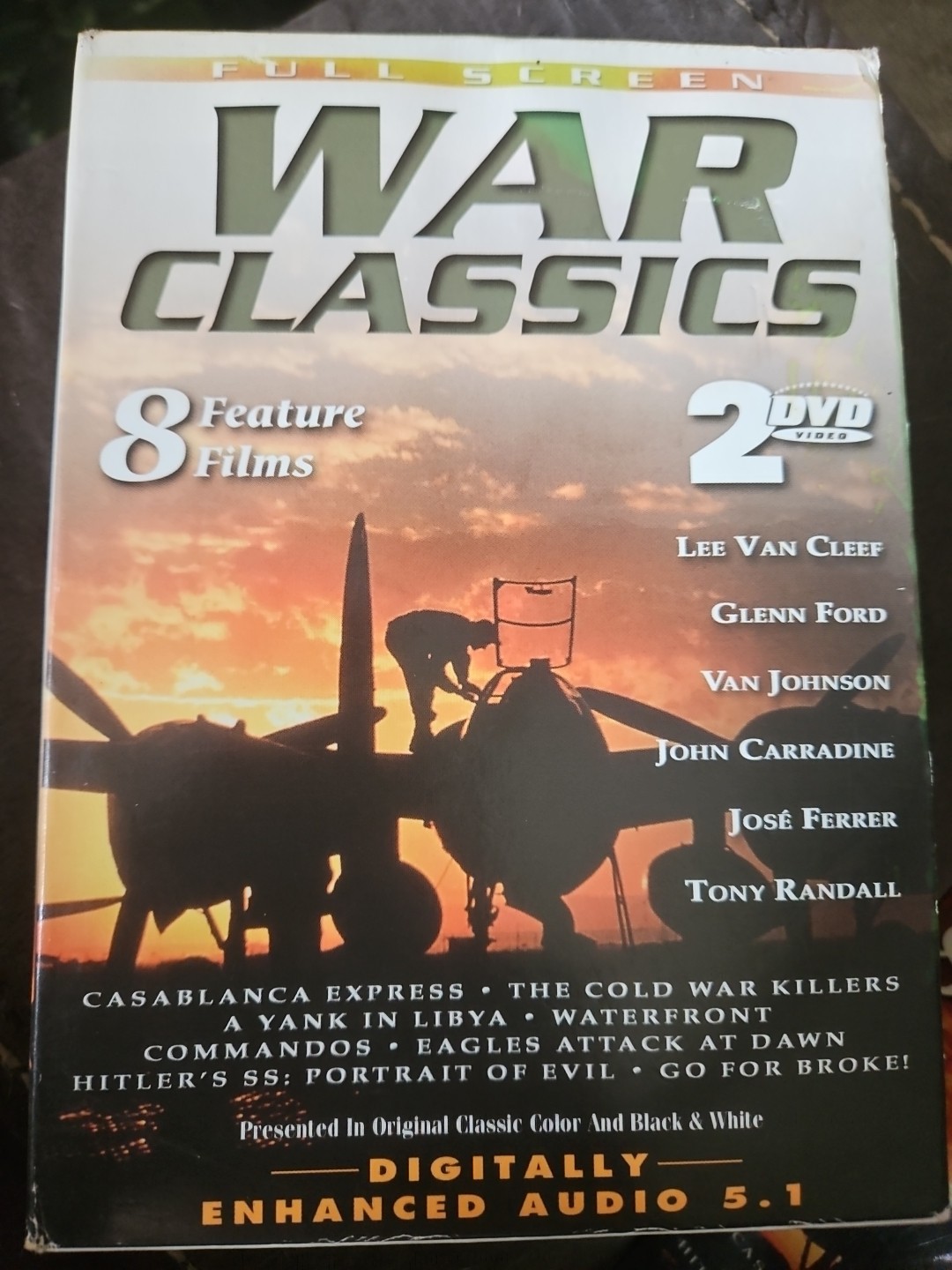 War Classics 8 Movie Collection (2 DVD Set) WWII / War Films – Pre Owned