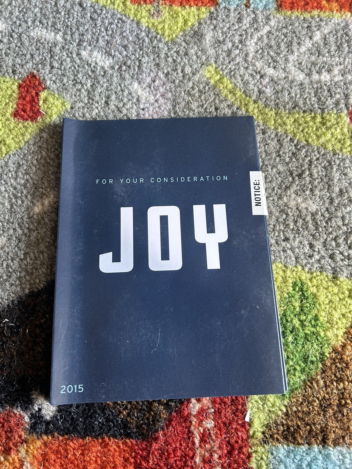 JOY David O. Russell FYC Oscar Promo Dvd 2015 For Your Consideration