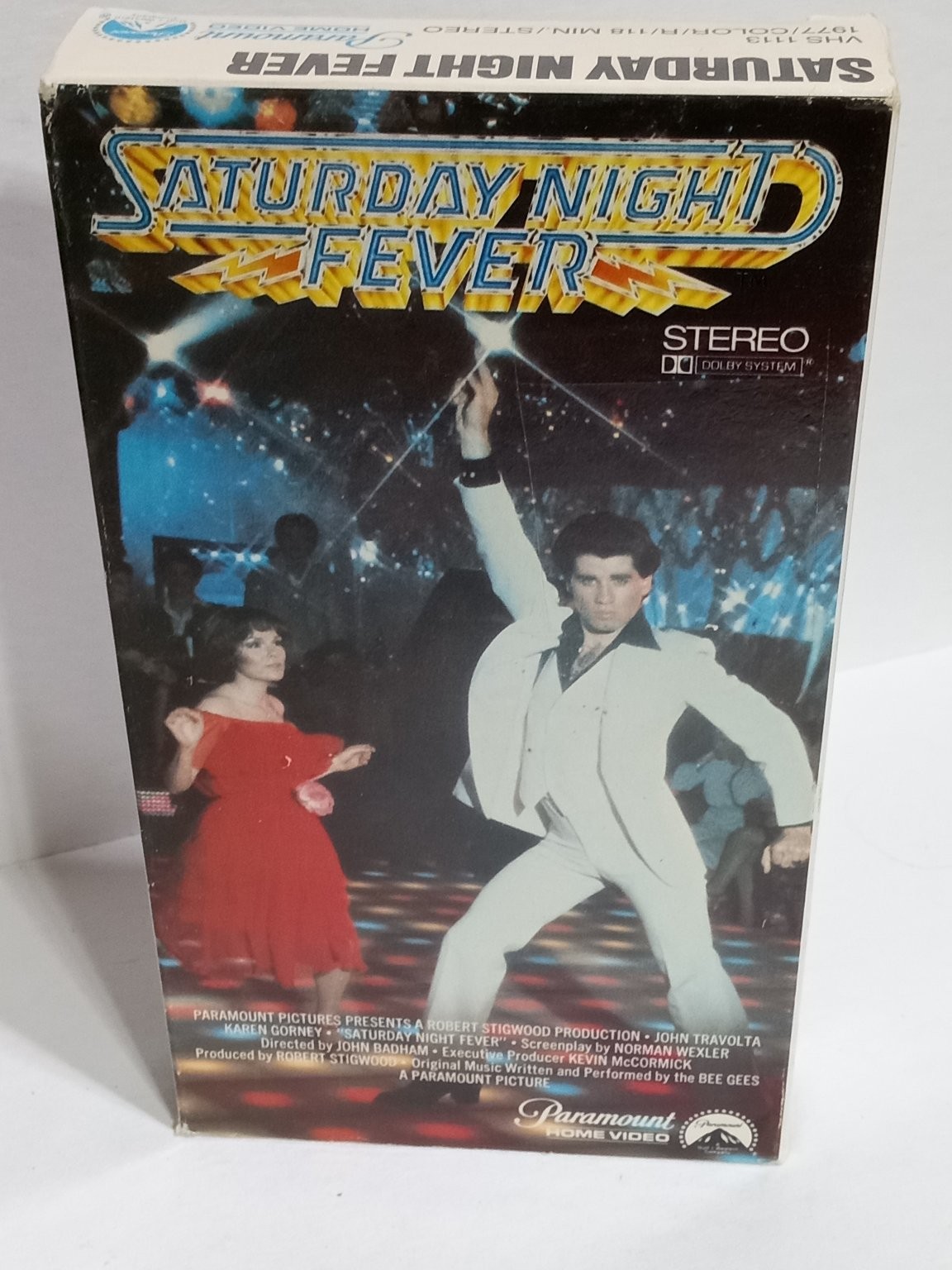 Saturday Night Fever VHS 1977 Disco Drama John Travolta Paramount Stereo
