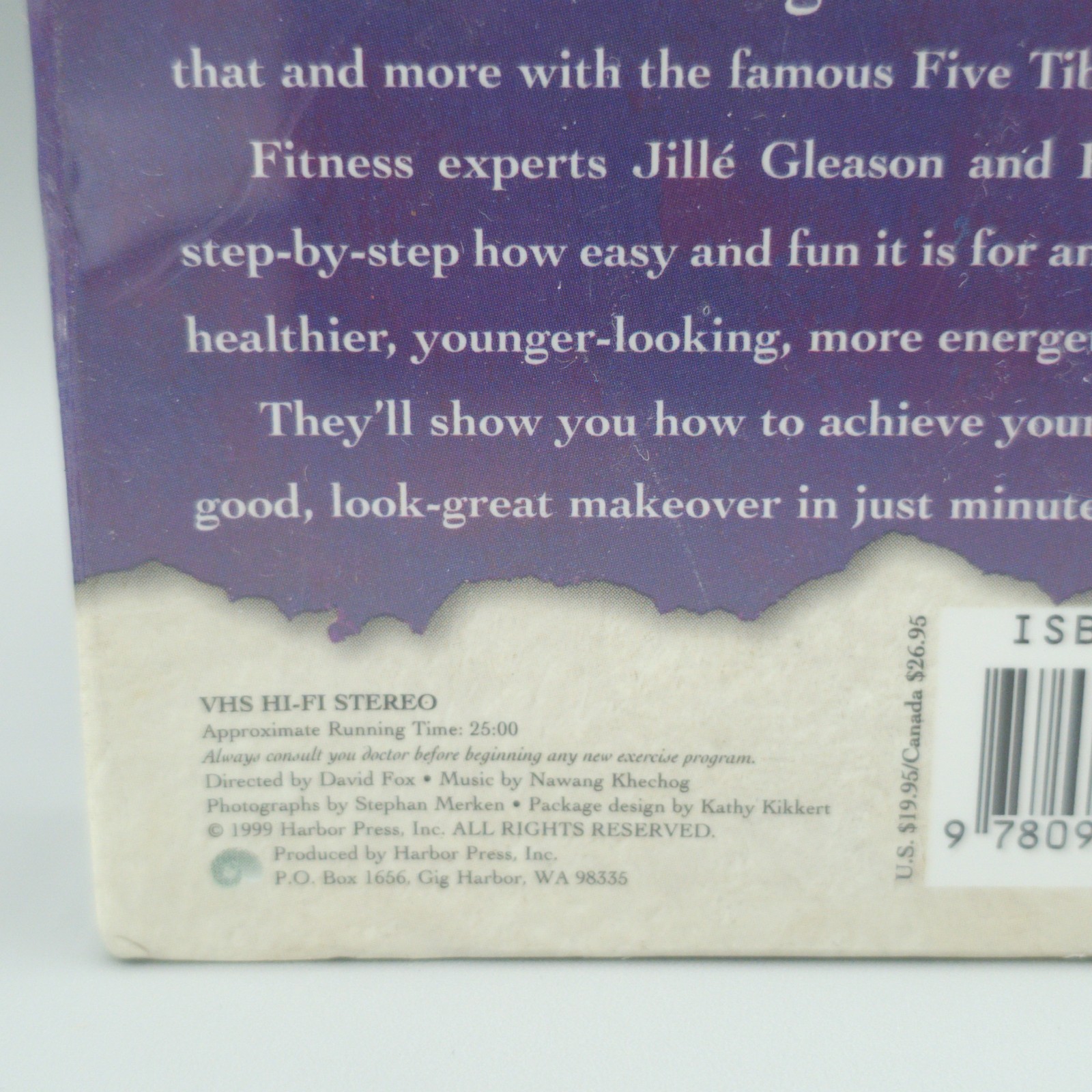 Ancient Secret of the Fountain of Youth VHS New Sealed 1999 Exercise Video