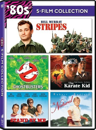 STRIPES/GHOSTBUSTERS/KARATE KID/STAND BY ME/NATURAL – 80’s 5 Movies DVD | NEW