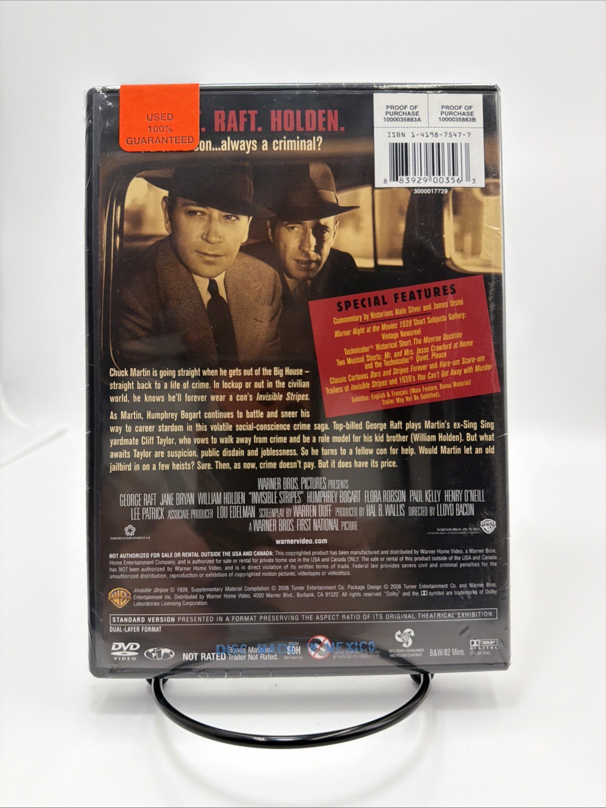 Invisible Stripes DVD 1939