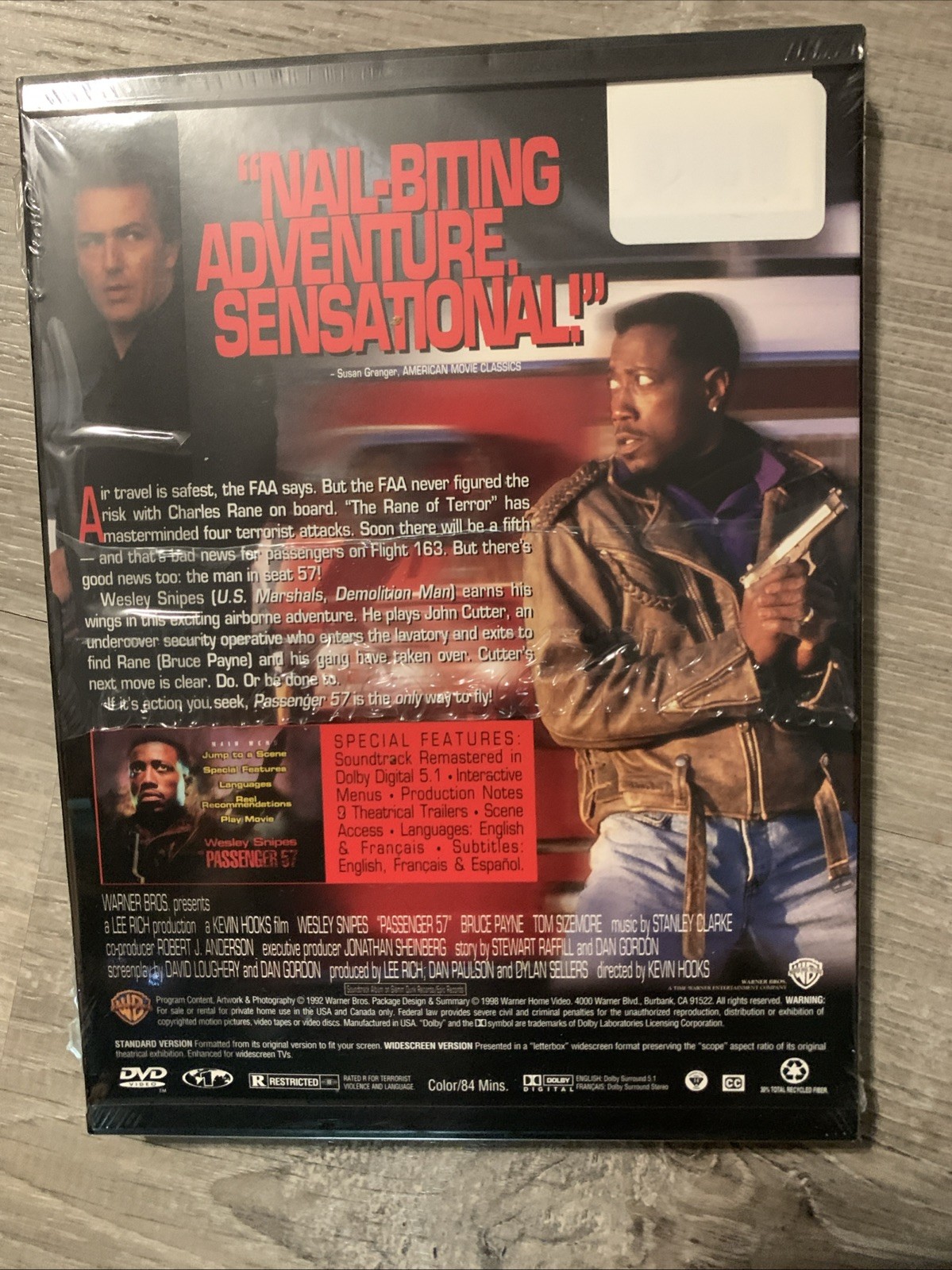 Wesley Snipes – Murder at 1600 & Passenger 57 DVD Set Brand New Factory Sealed