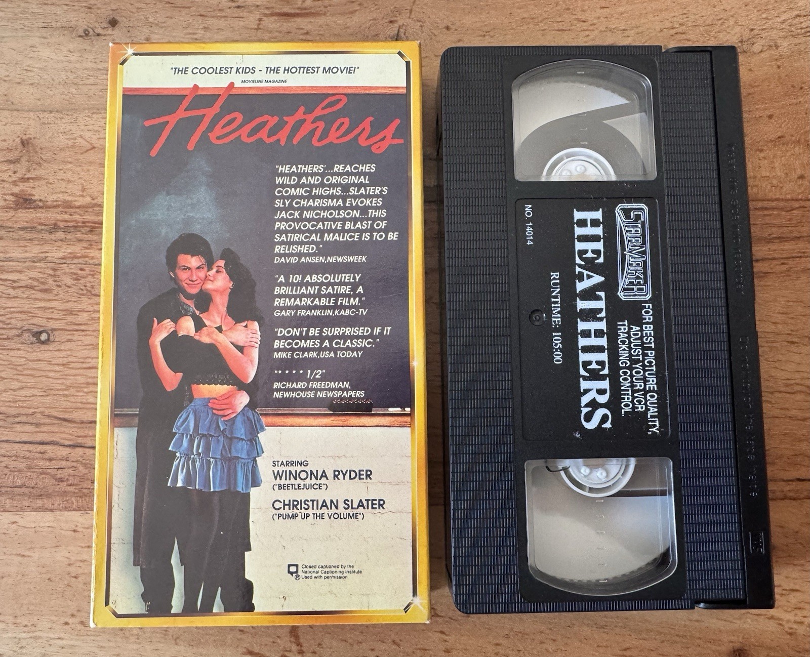 HEATHERS- VHS- Winona Ryder-Christian Slater