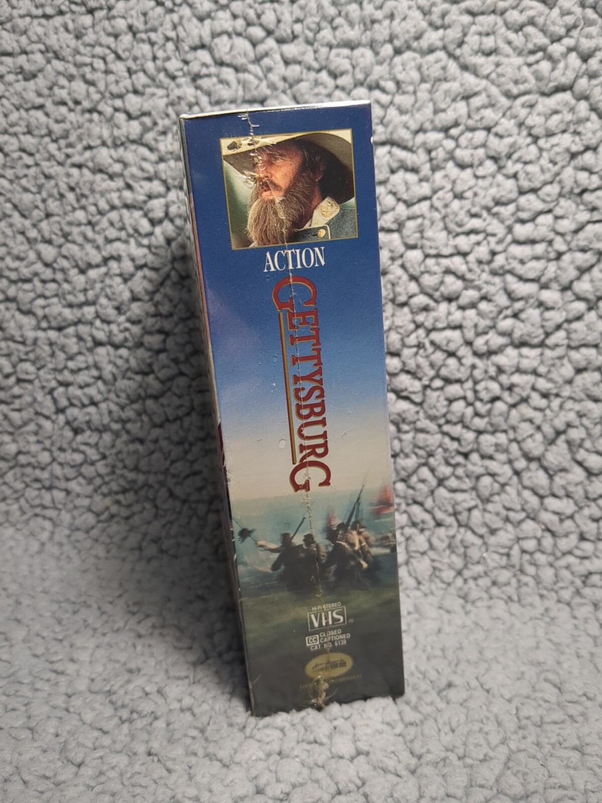 Gettysburg (VHS, 1994) Sealed Previously Viewed Hollywood Video Rental