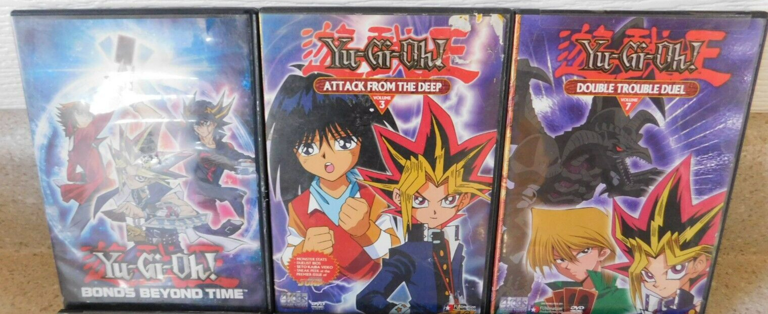 Yu-Gi-Oh DVD Lot Of 6 DVDS Mime Control Bonds Beyond Time Double Trouble Duel
