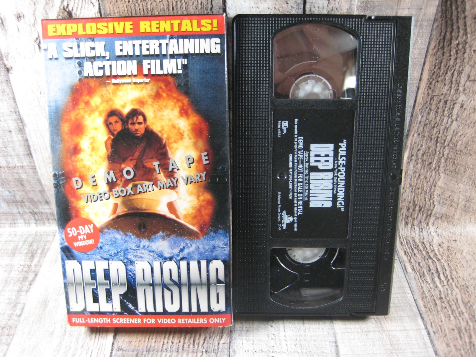 Deep Rising Screener VHS Promo 1998 Treat Williams Famke Janssen Demo