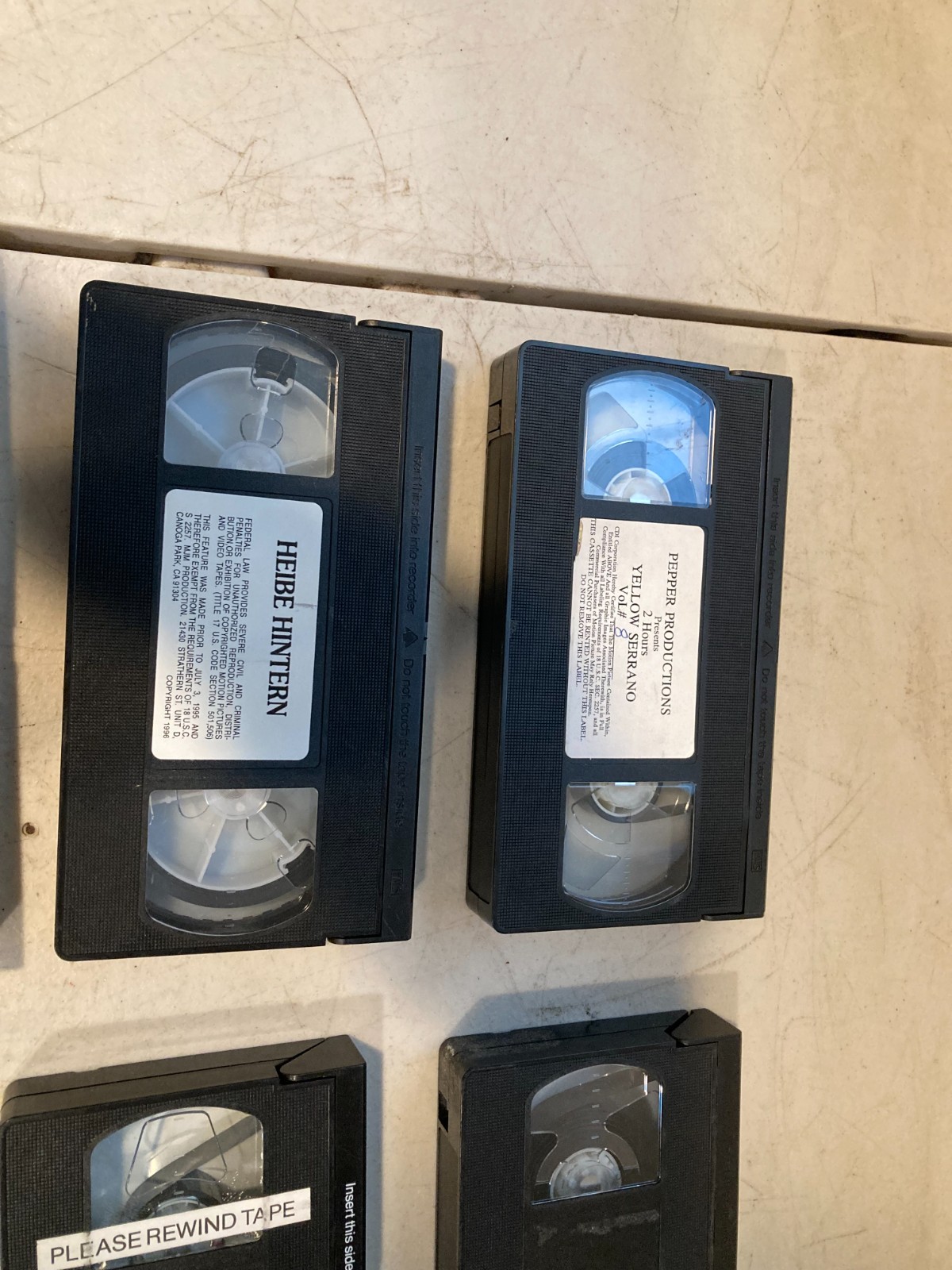 Lot of 11 Vintage Adult VHS Video Tapes Mixed Titles