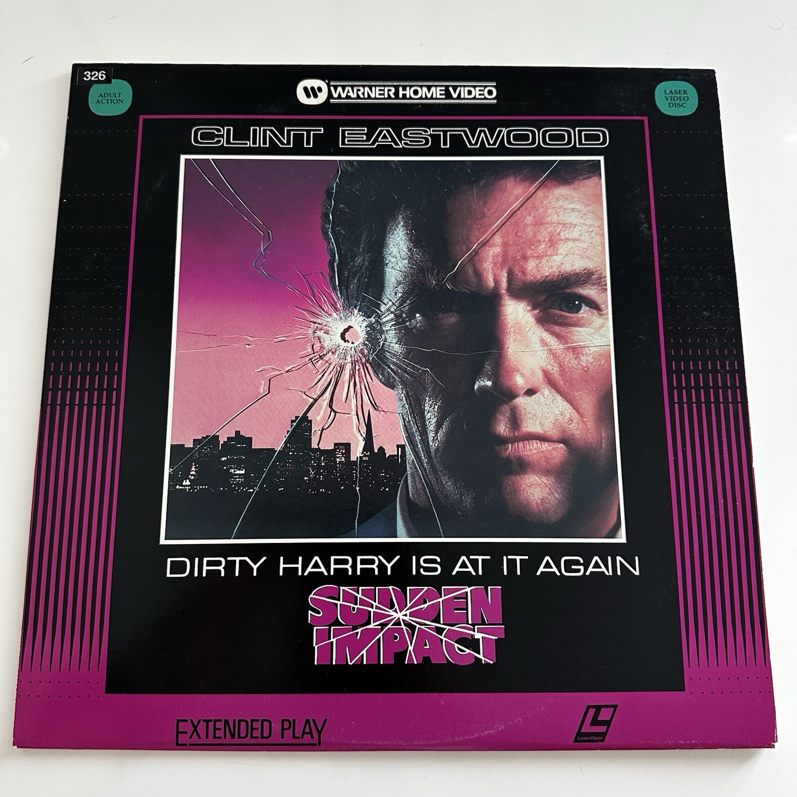 SUDDEN IMPACT 1983 EXTENDED PLAY LASERDISC CLINT EASTWOOD AND SANDRA LOCKE