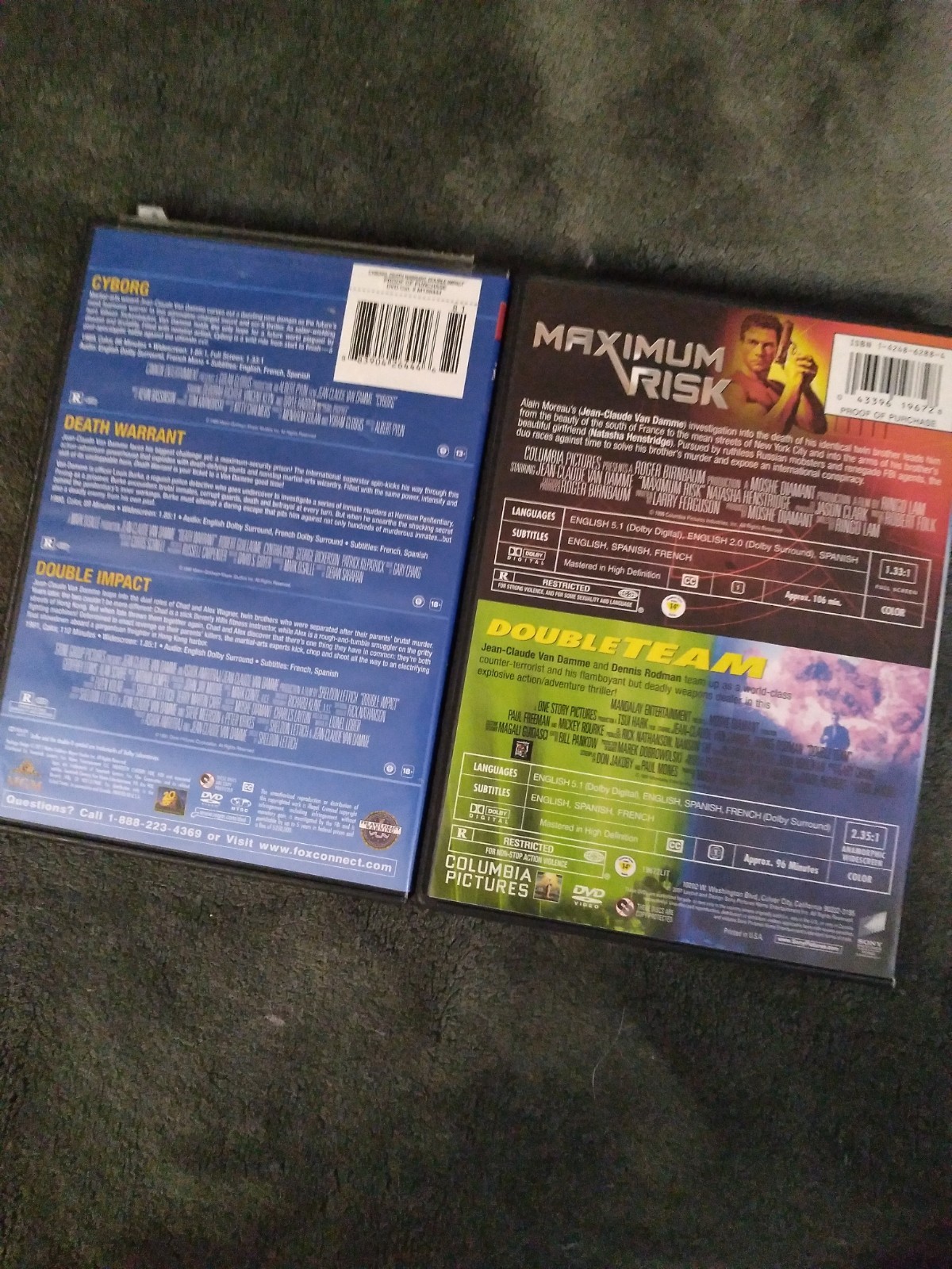 Jean-Claude Van Damme Movie Lot (DVD) 5 Films On Two DVD’s