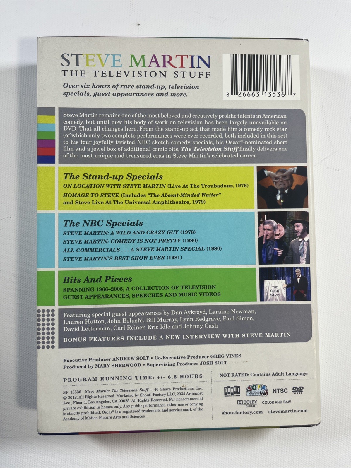 STEVE MARTIN: The Television Stuff, 3-disc DVD Box Set w/ 24-page booklet
