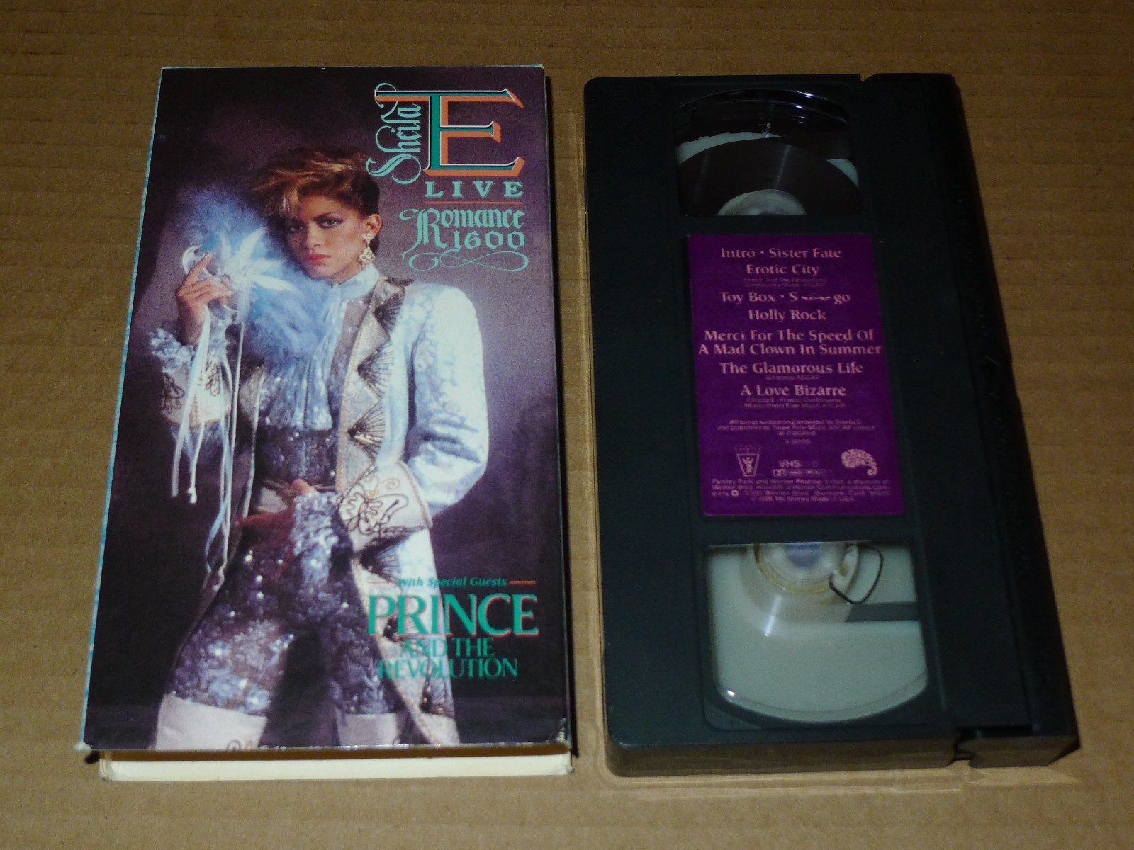 SHEILA E with PRINCE ROGERS NELSON Paisley Park VHS tape ROMANCE 1600 funk 1986