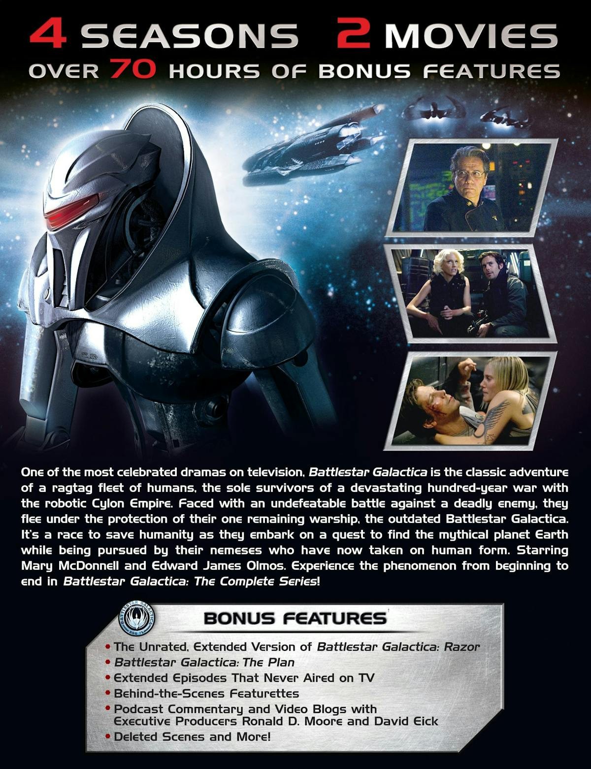 Battlestar Galactica The Complete Series DVD Edward James Olmos NEW