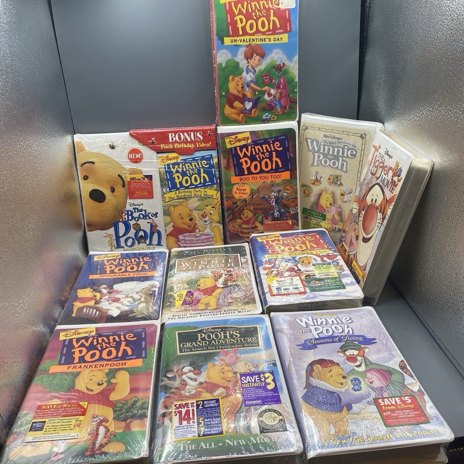 Winnie The Pool Sealed VHS Lot of 11 Assorted Titles
