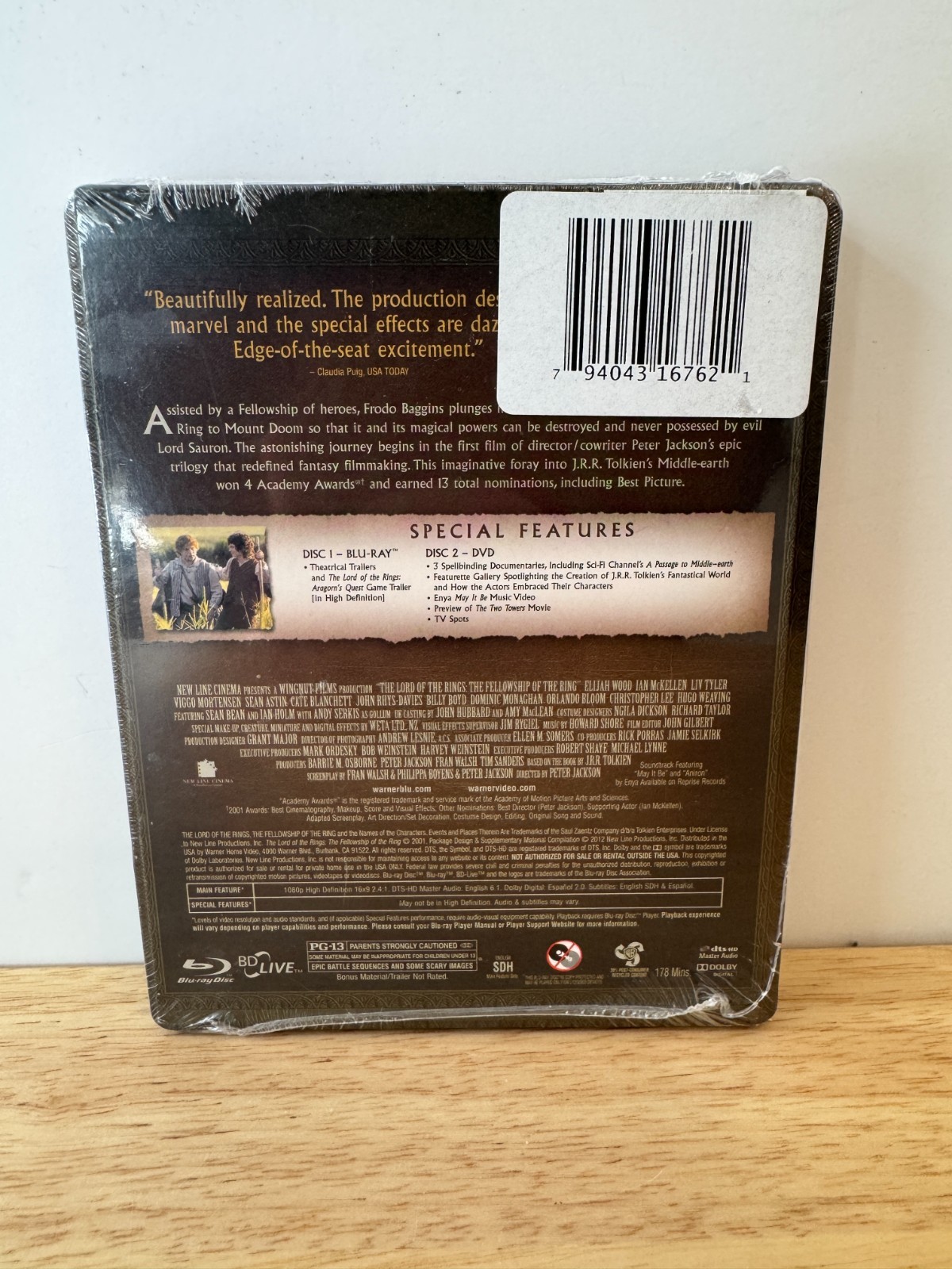 The Lord of the Rings: The Fellowship of the Ring (Blu-ray) Steelbook BRAND NEW