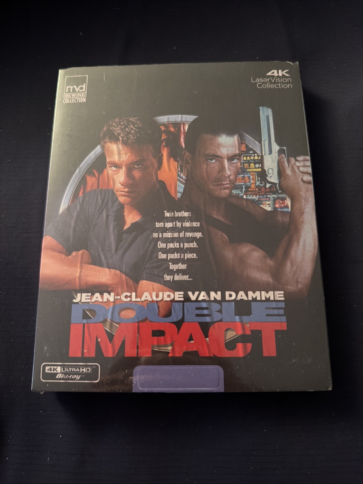 DOUBLE IMPACT 4K ULTRA HD + BLU-RAY NEW! SEALED!