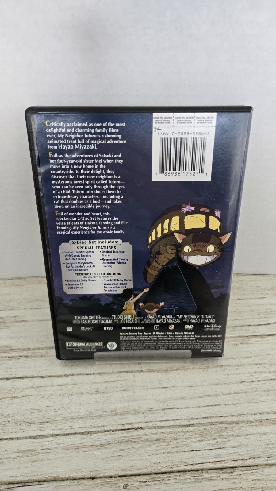 Studio Ghibli DVD Lot of 4 Totoro Howl Castle Sky Porco Rosso Hayao Miyazaki