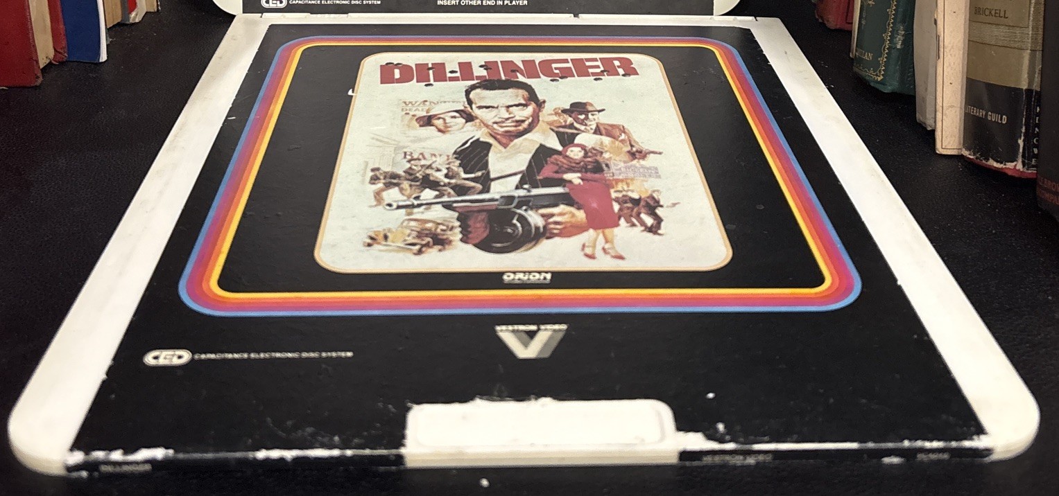 DILLINGER CED Vestron Video W. Oates, B. Johnson, C. Leachman 1983 Vintage RARE