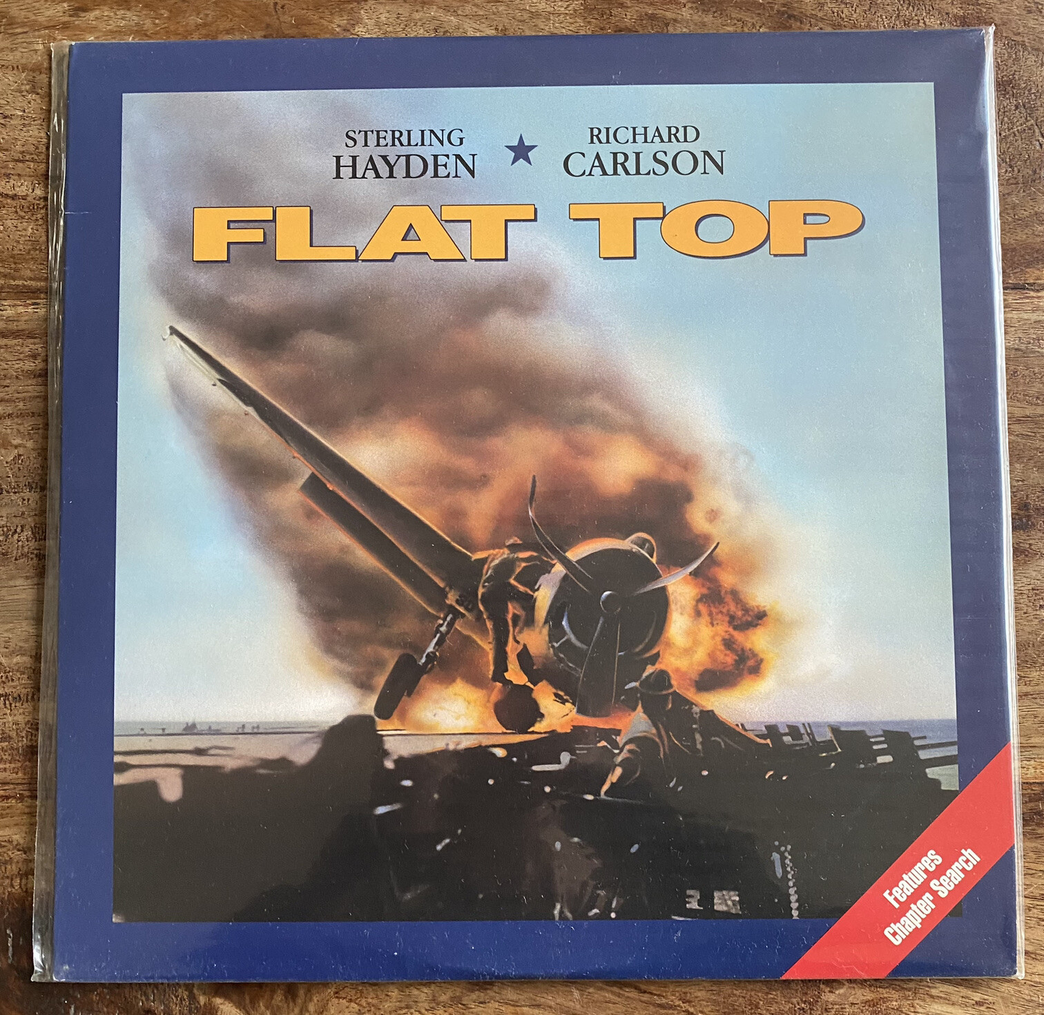 FLAT TOP – STERLING HAYDEN / RICHARD CARLSON MINT LASERDISC / 85 MINS
