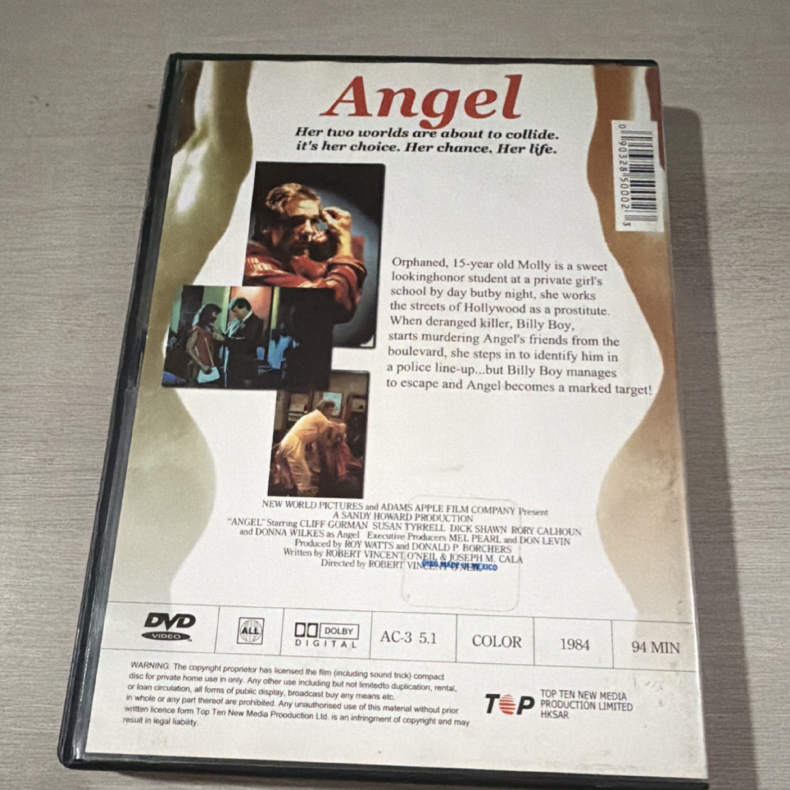 Angel DVD Horror R Dolby Digital Region Free 94 Min (1984)
