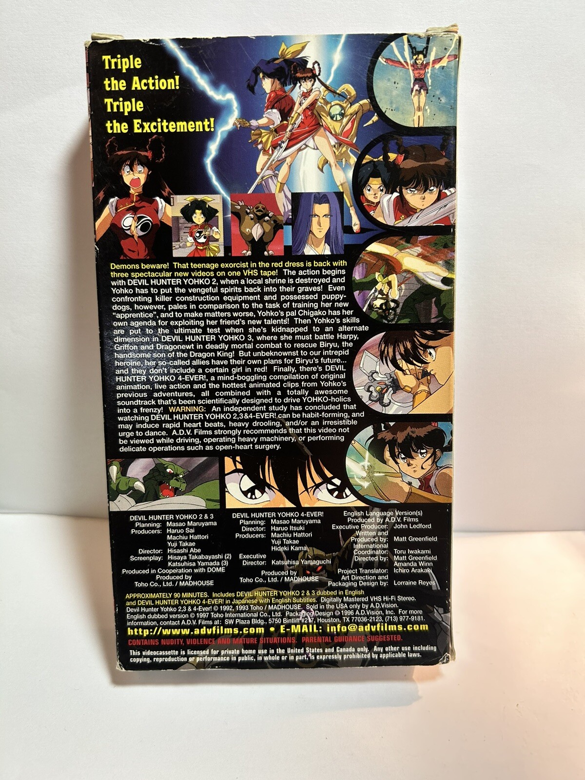 7 RARE Anime Manga 80s VHS Tapes Dirty Pair Patlabor Dark Warrior Devil Hunter +