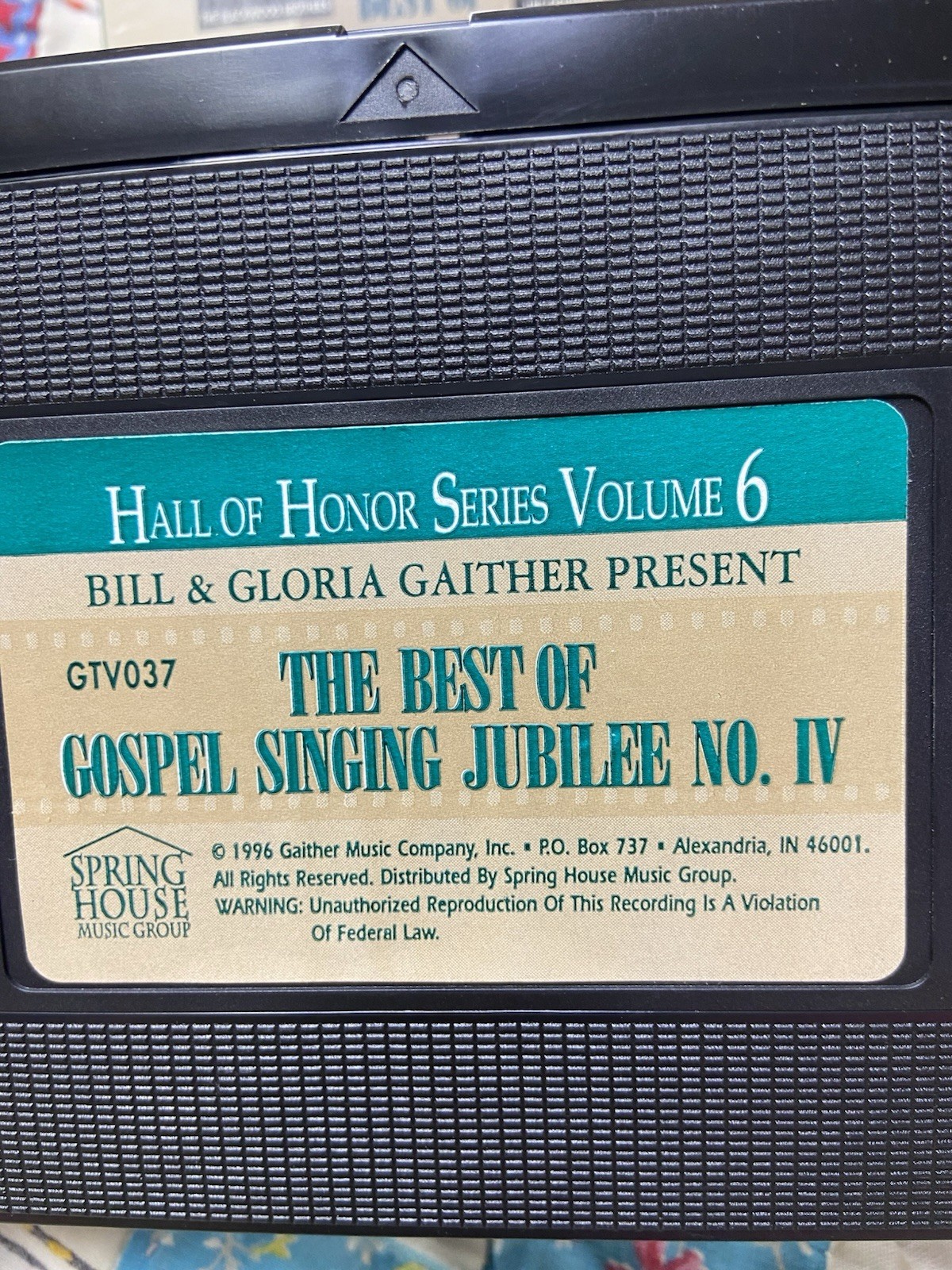Gaither’s Best of Gospel Singing Jubilee #4 Vol-6 VHS 1996 EUC