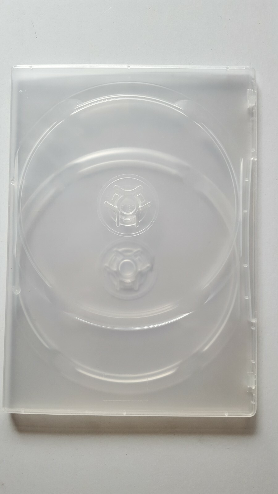 NEW 7mm Standard CLEAR Slimline 2-Disc DVD Case with Outer Sleeve