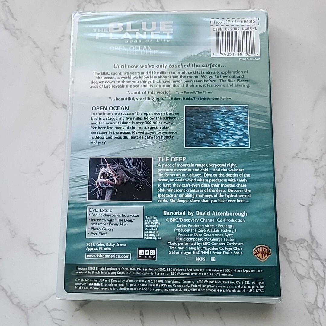 The Blue Planet Seas of Life Open Ocean The Deep NEW DVD 2002 BBC 98 Minutes