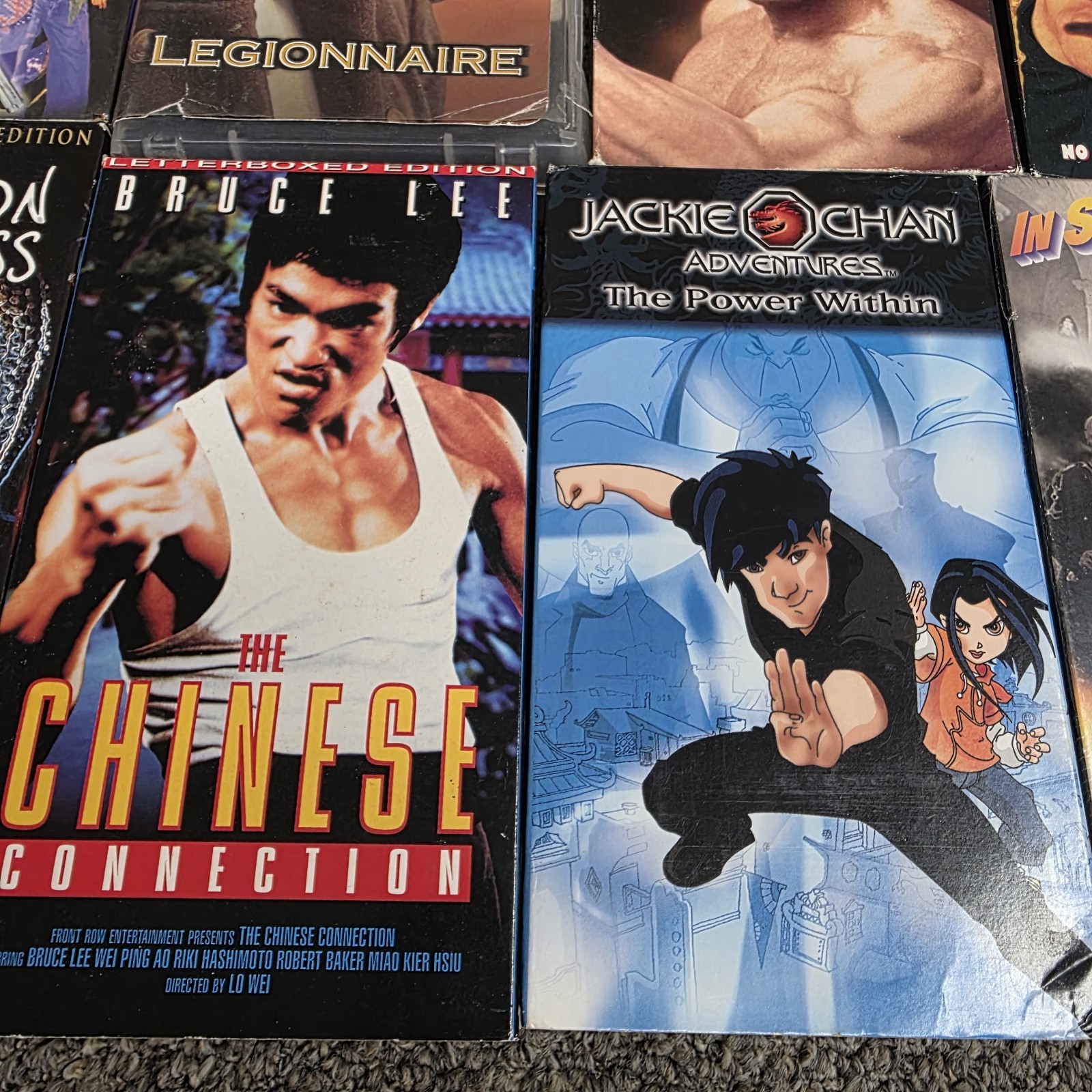 Vintage VHS Movie Lot ( Martial Arts ) Bruce Lee, VAN DAMME, JACKIE CHAN….
