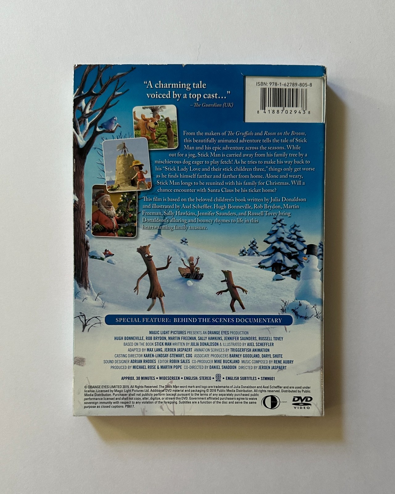 STICK MAN (2015) Martin Freeman/Sally Hawkins | 2016 Magic Light DVD Slipcover