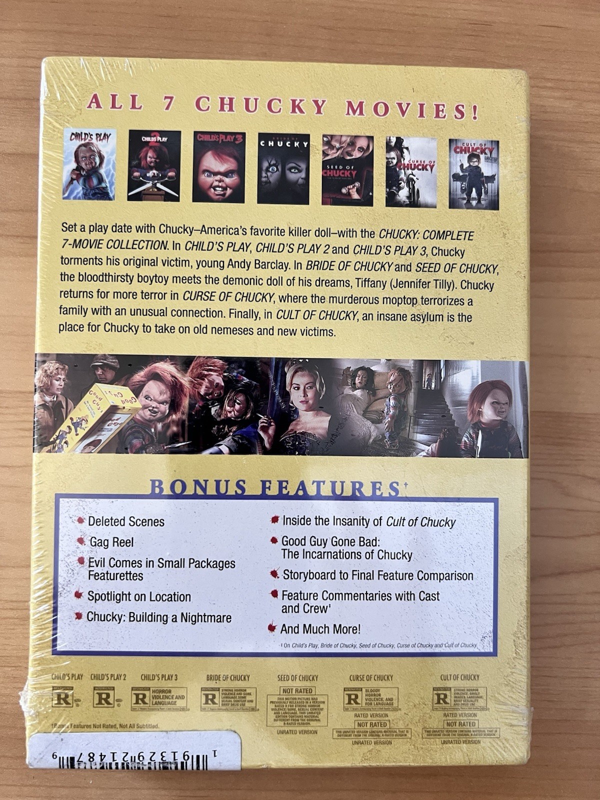 Chucky The Complete 7-Movie Collection DVD Box Set New Sealed – 7-Discs. – M1
