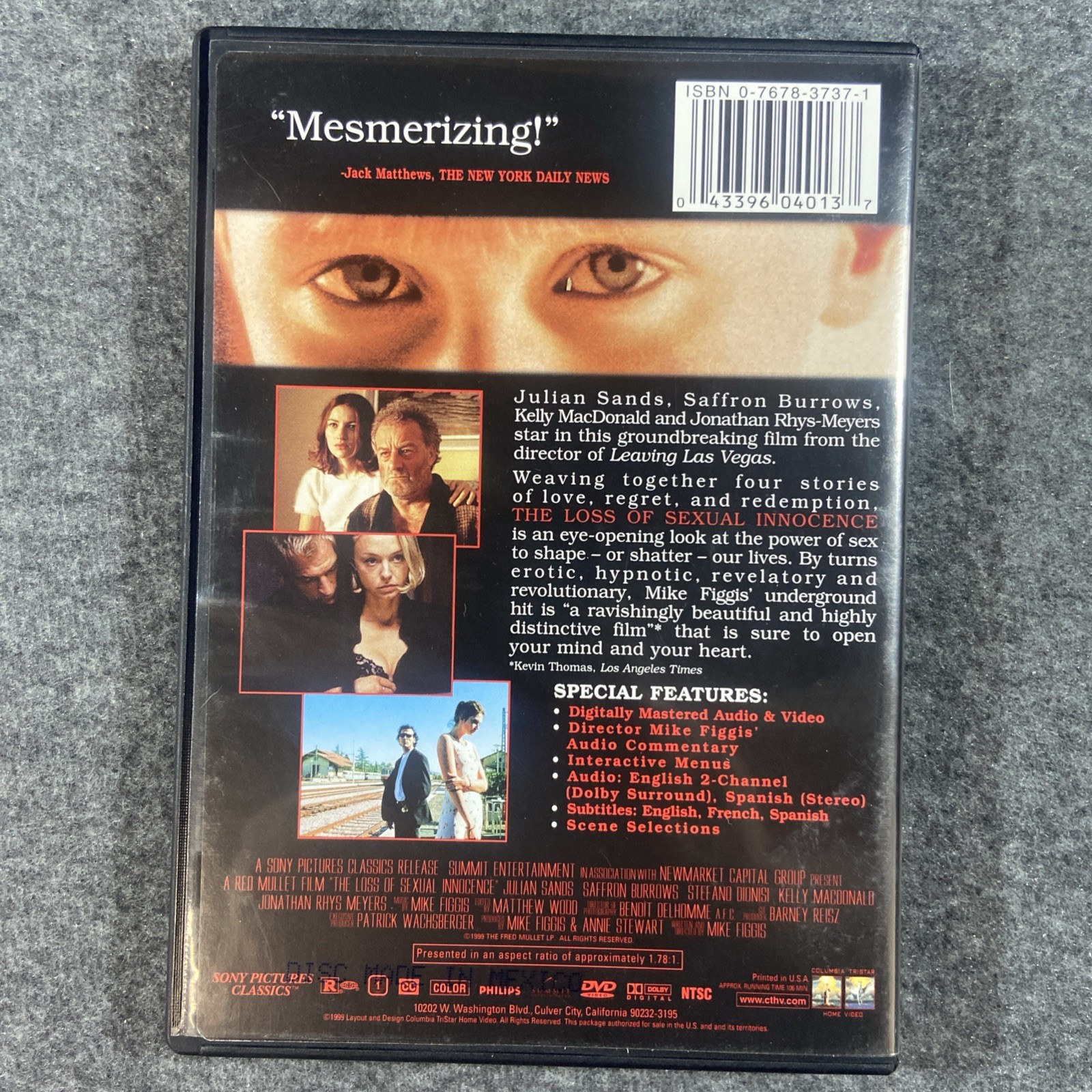 The Loss of Sexual Innocence (DVD 1999) Jonathan Rhys-Meyers